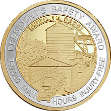 24Kt Gold Plate Safety Coin